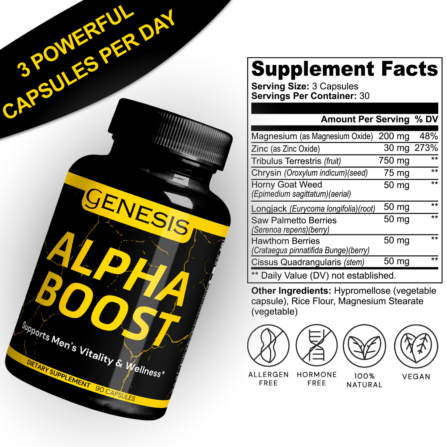 Alpha Boost - Naturally Support Testosterone Growth